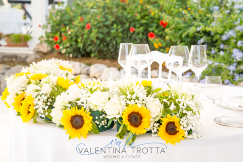 centrotavola matrimonio girasole