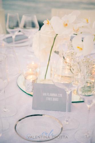 centrotavola orchidea nebbiolina wedding white grey 