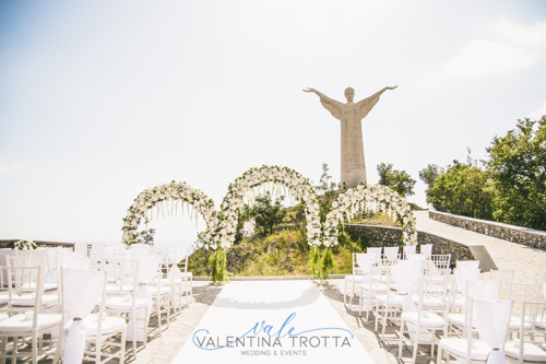 Rito Civile Statua del Cristo di Maratea in White e Gold | Domenico e Yanay