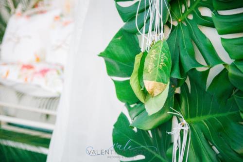 tableau de mariage luxury wedding tropical oro